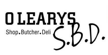 Logga O Learys Shop-Butcher-Deli